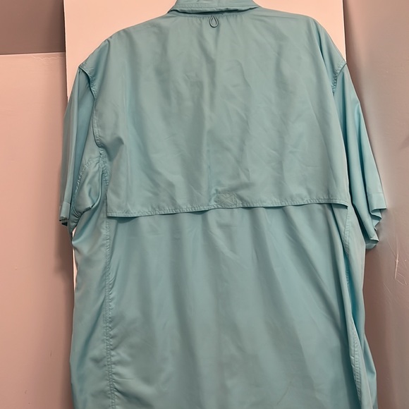 Rugged earth outfitters men’s 100% polyester shirt, sz large EUC Teal - Picture 8 of 10